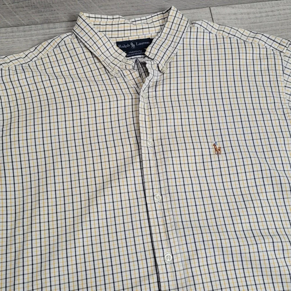 Ralph Lauren Shirt Mens‎ 17½ 34/35 Yarmouth Oxford Pony🐎 Long Sleeve Preppy